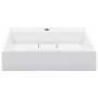 Lavabo 50x38x13 cm resina mineral/mármol blanco de vidaXL, Lavabos - Ref: Foro24-144063, Precio: 106,27 €, Descuento: %