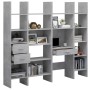 Bücherregal 4-teilig aus betongrauem Holzwerkstoff von , Bücherregale und Regale - Ref: Foro24-3079596, Preis: 280,99 €, Raba...