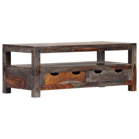 Mesa de centro madera maciza de sheesham gris 100x50x40 cm de , Mesas de centro - Ref: Foro24-247981, Precio: 239,60 €, Descu...