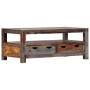 Mesa de centro madera maciza de sheesham gris 100x50x40 cm de , Mesas de centro - Ref: Foro24-247981, Precio: 239,60 €, Descu...