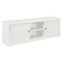 Wooden TV stand in white, 120x30x40 cm by , TV Furniture - Ref: Foro24-249883, Price: 212,71 €, Discount: %