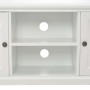 Wooden TV stand in white, 120x30x40 cm by , TV Furniture - Ref: Foro24-249883, Price: 212,71 €, Discount: %