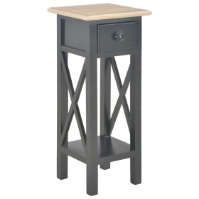 Black wooden side table 27x27x65.5 cm by , Side tables - Ref: Foro24-280059, Price: 66,96 €, Discount: %