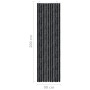 Anthracite gray chenille mosquito net curtain 90x200 cm by , Mosquito nets for windows - Ref: Foro24-315142, Price: 58,38 €, ...