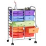 Portable storage cart XXL with 15 plastic drawers in multiple colors. by , Cargo forklifts - Ref: Foro24-320410, Price: 111,4...