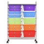 Portable storage cart XXL with 15 plastic drawers in multiple colors. by , Cargo forklifts - Ref: Foro24-320410, Price: 111,4...