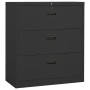 Aktenschrank aus anthrazitfarbenem Stahl, 90 x 46 x 103 cm von , Aktenschränke - Ref: Foro24-336293, Preis: 371,99 €, Rabatt: %