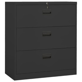 Anthracite steel filing cabinet 90x46x103 cm by , Filing cabinets - Ref: Foro24-336293, Price: 371,99 €, Discount: %