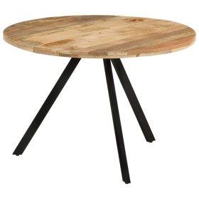 Mesa de comedor madera maciza de mango 110x75 cm de , Mesas de cocina y de comedor - Ref: Foro24-338476, Precio: 229,33 €, De...