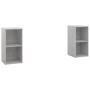 Muebles de salón de pared 2 pzs madera ingeniería gris hormigón de , Muebles TV - Ref: Foro24-3079902, Precio: 74,64 €, Descu...