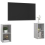 Muebles de salón de pared 2 pzs madera ingeniería gris hormigón de , Muebles TV - Ref: Foro24-3079902, Precio: 74,64 €, Descu...