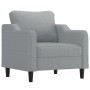 Sillón de tela gris claro 60 cm de , Sofás - Ref: Foro24-359343, Precio: 168,99 €, Descuento: %