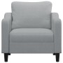 Sillón de tela gris claro 60 cm de , Sofás - Ref: Foro24-359343, Precio: 168,99 €, Descuento: %