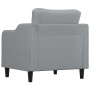 Sillón de tela gris claro 60 cm de , Sofás - Ref: Foro24-359343, Precio: 168,99 €, Descuento: %