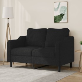 2-Sitzer-Sofa aus schwarzem Stoff 120 cm von , Sofas - Ref: Foro24-359355, Preis: 237,06 €, Rabatt: %