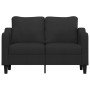 Black fabric 2-seater sofa, 120 cm by , Sofas - Ref: Foro24-359355, Price: 237,06 €, Discount: %