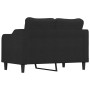 Black fabric 2-seater sofa, 120 cm by , Sofas - Ref: Foro24-359355, Price: 237,06 €, Discount: %