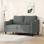 Dark gray 2-seater fabric sofa, 140 cm by , Sofas - Ref: Foro24-359360, Price: 230,67 €, Discount: %