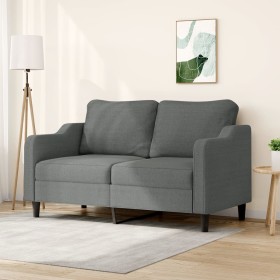 Dark gray 2-seater fabric sofa, 140 cm by , Sofas - Ref: Foro24-359360, Price: 216,28 €, Discount: %