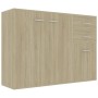 Aparador madera contrachapada roble Sonoma 105x30x75 cm de , Aparadores - Ref: Foro24-800696, Precio: 135,92 €, Descuento: %