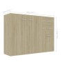 Sonoma oak plywood sideboard 105x30x75 cm by , Sideboards - Ref: Foro24-800696, Price: 135,92 €, Discount: %