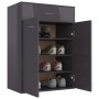 Glossy gray plywood shoe cabinet 60x35x84 cm by , Shoe racks and shoe organizers - Ref: Foro24-801079, Price: 101,72 €, Disco...