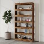 Smoked oak plywood shelf 100x30x198 cm by , Bookcases and shelves - Ref: Foro24-813641, Price: 130,99 €, Discount: %