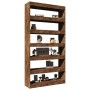 Smoked oak plywood shelf 100x30x198 cm by , Bookcases and shelves - Ref: Foro24-813641, Price: 130,99 €, Discount: %