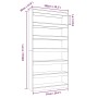 Smoked oak plywood shelf 100x30x198 cm by , Bookcases and shelves - Ref: Foro24-813641, Price: 130,99 €, Discount: %