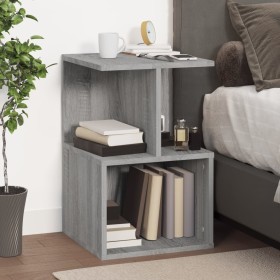 Bedside table made of gray Sonoma plywood 35x35x55 cm by , Nightstands - Ref: Foro24-815185, Price: 37,99 €, Discount: %