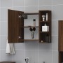 Brown oak plywood bathroom cabinet and mirror 62.5x20.5x64cm by , bathroom vanities - Ref: Foro24-826353, Price: 65,34 €, Dis...