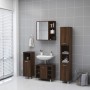 Brown oak plywood bathroom cabinet and mirror 62.5x20.5x64cm by , bathroom vanities - Ref: Foro24-826353, Price: 65,34 €, Dis...