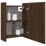 Brown oak plywood bathroom cabinet and mirror 62.5x20.5x64cm by , bathroom vanities - Ref: Foro24-826353, Price: 65,34 €, Dis...