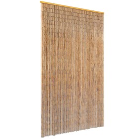 Bamboo curtain for door against insects 120x220 cm by , Mosquito nets for windows - Ref: Foro24-43724, Price: 112,97 €, Disco...