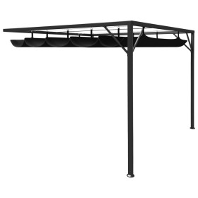 Garden wall gazebo retractable cover anthracite gray 3x3 m by , Tents and gazebos - Ref: Foro24-47955, Price: 234,21 €, Disco...