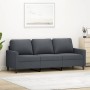 Dark gray velvet 3-seater sofa, 180 cm by , Sofas - Ref: Foro24-359210, Price: 300,99 €, Discount: %