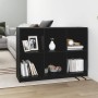 Solid black pine wood shelf 104x33x76 cm by , Bookcases and shelves - Ref: Foro24-809970, Price: 114,42 €, Discount: %