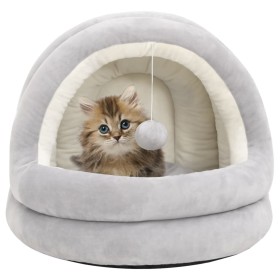 Cream and grey cat bed 40x40x35 cm by , Cat beds - Ref: Foro24-171397, Price: 29,99 €, Discount: %