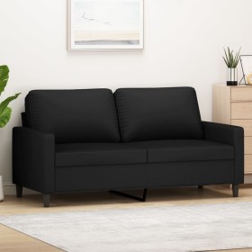 2-Sitzer-Sofa aus schwarzem Samt 140 cm von , Sofas - Ref: Foro24-359204, Preis: 235,99 €, Rabatt: %