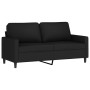 Sofá de 2 plazas terciopelo negro 140 cm de , Sofás - Ref: Foro24-359204, Precio: 235,39 €, Descuento: %