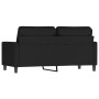 Sofá de 2 plazas terciopelo negro 140 cm de , Sofás - Ref: Foro24-359204, Precio: 235,39 €, Descuento: %