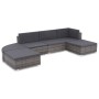 Set de sofás de jardín 6 piezas y cojines ratán sintético gris de , Conjuntos de jardín - Ref: Foro24-44432, Precio: 496,33 €...