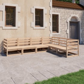 6-piece solid pine wood garden furniture set by , Garden sets - Ref: Foro24-3075734, Price: 307,99 €, Discount: %