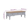 Wooden TV stand in gray, 100x35x35 cm by , TV Furniture - Ref: Foro24-280050, Price: 130,01 €, Discount: %