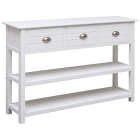 Aparador de madera blanco 115x30x76 cm de , Aparadores - Ref: Foro24-284165, Precio: 182,99 €, Descuento: %