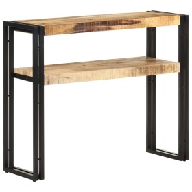 Mesa consola de madera de mango rugosa 90x30x75 cm de , Mesas auxiliares - Ref: Foro24-321096, Precio: 118,05 €, Descuento: %