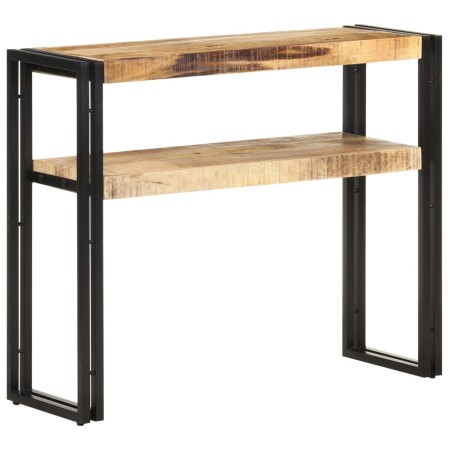 Mesa consola de madera de mango rugosa 90x30x75 cm de , Mesas auxiliares - Ref: Foro24-321096, Precio: 119,08 €, Descuento: %