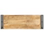 Mesa consola de madera de mango rugosa 90x30x75 cm de , Mesas auxiliares - Ref: Foro24-321096, Precio: 119,08 €, Descuento: %