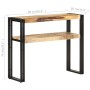 Mesa consola de madera de mango rugosa 90x30x75 cm de , Mesas auxiliares - Ref: Foro24-321096, Precio: 119,08 €, Descuento: %