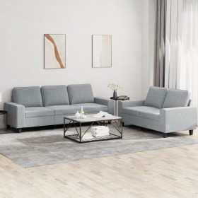 2-piece light gray fabric sofa set by , Sofas - Ref: Foro24-3201898, Price: 569,99 €, Discount: %